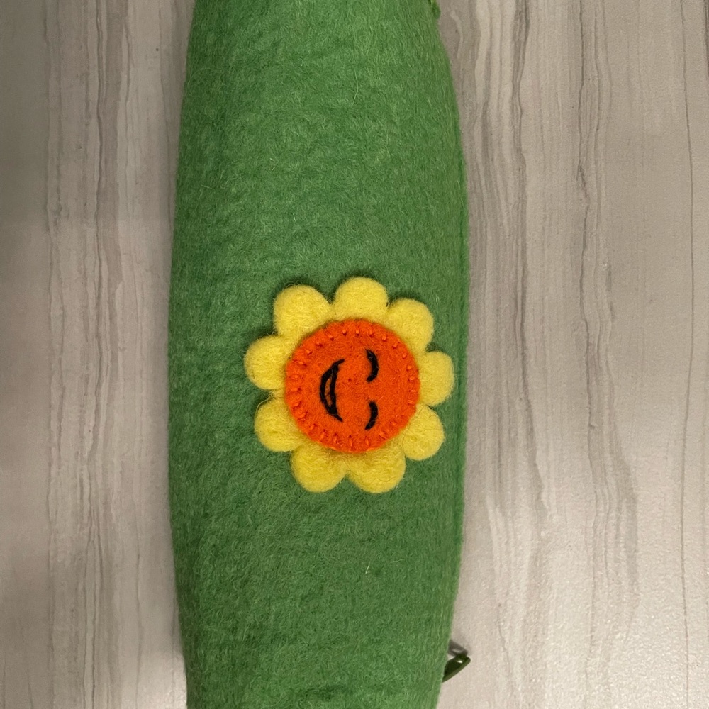 A wool pencil pouch